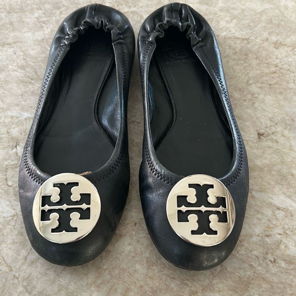 TORY BURCH Black Ballet Flats Size 7